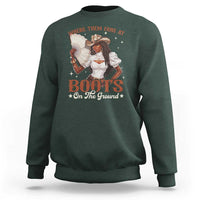 Black Cowgirl Sweatshirt Where Them Fans At Boots On The Ground - Wonder Print Shop