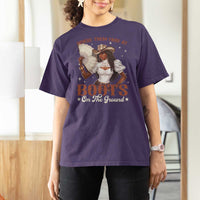 Black Cowgirl T Shirt For Women Where Them Fans At Boots On The Ground - Wonder Print Shop