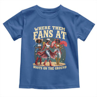 Where Them Fans At Boots On The Ground Black Cowgirl Toddler T Shirt