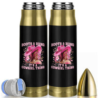 Boots and Bling Its A Cowgirl Thing Western Cowgirl Bullet Tumbler