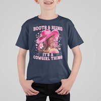 Boots and Bling Its A Cowgirl Thing Western Cowgirl T Shirt For Kid