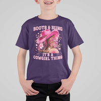 Boots and Bling Its A Cowgirl Thing Western Cowgirl T Shirt For Kid