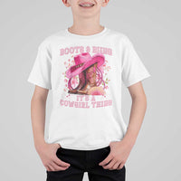 Boots and Bling Its A Cowgirl Thing Western Cowgirl T Shirt For Kid