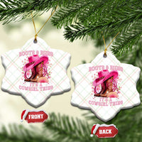 Boots and Bling Its A Cowgirl Thing Western Cowgirl Ceramic Ornament