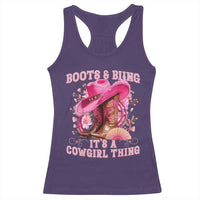 Boots and Bling Its A Cowgirl Thing Western Cowgirl Racerback Tank Top