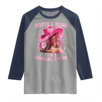 Boots and Bling Its A Cowgirl Thing Western Cowgirl Raglan Shirt