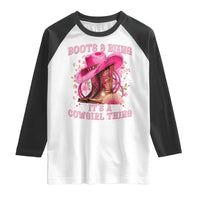 Boots and Bling Its A Cowgirl Thing Western Cowgirl Raglan Shirt