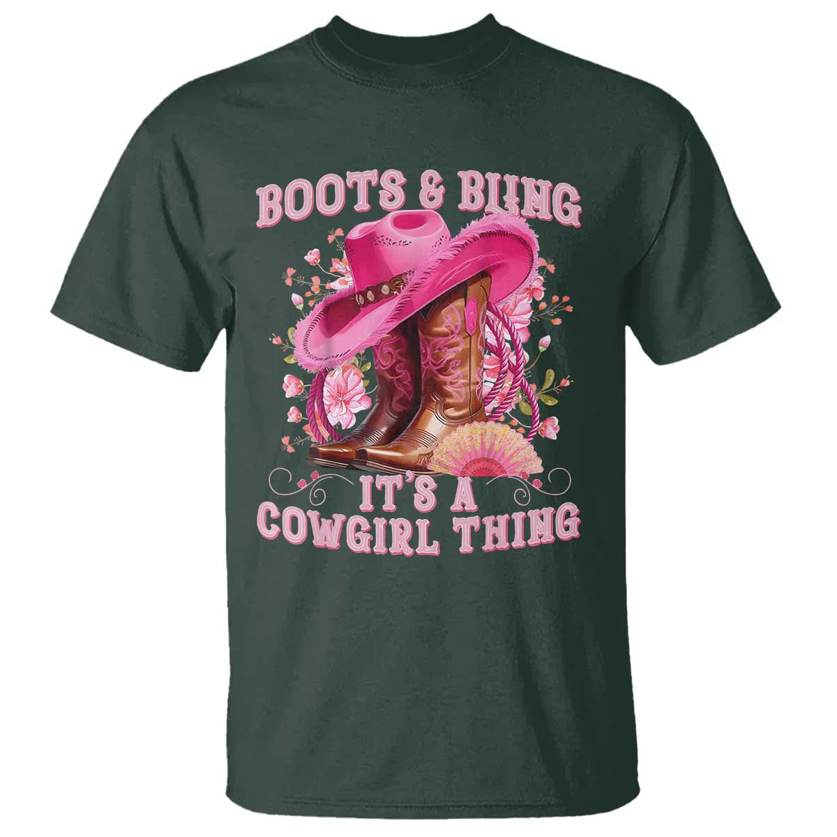 Boots and Bling Its A Cowgirl Thing Western Cowgirl T Shirt