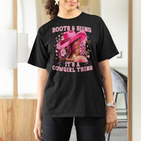 Boots and Bling Its A Cowgirl Thing Western Cowgirl T Shirt For Women