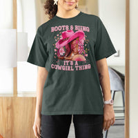 Boots and Bling Its A Cowgirl Thing Western Cowgirl T Shirt For Women