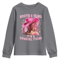 Boots and Bling Its A Cowgirl Thing Western Cowgirl Youth Sweatshirt