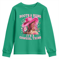 Boots and Bling Its A Cowgirl Thing Western Cowgirl Youth Sweatshirt