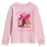 Boots and Bling Its A Cowgirl Thing Western Cowgirl Youth Sweatshirt