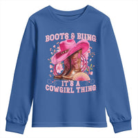 Boots and Bling Its A Cowgirl Thing Western Cowgirl Youth Sweatshirt