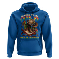 Where Them Fans At Boots On The Ground Hoodie Black Cowgirl Western Pride