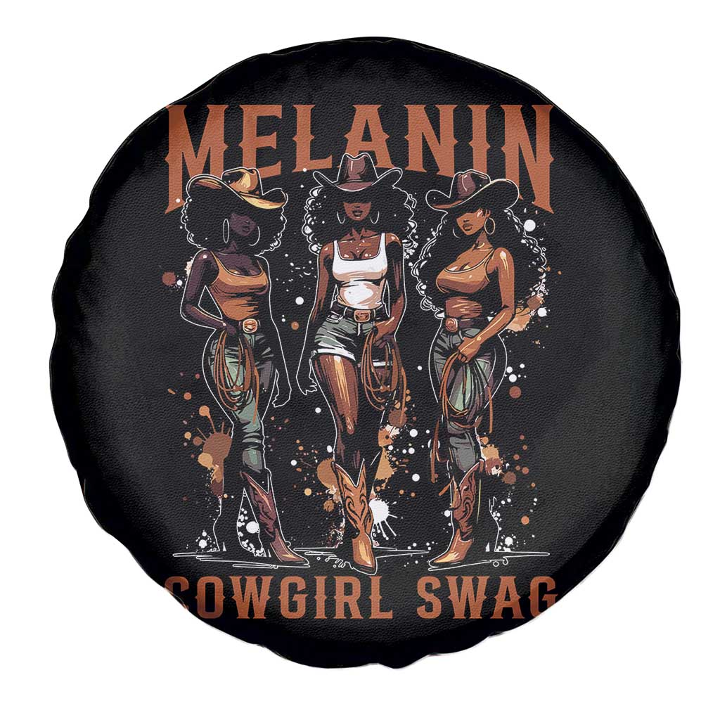 Melanin Cowgirl Swag Spare Tire Cover Black Women Western Pride