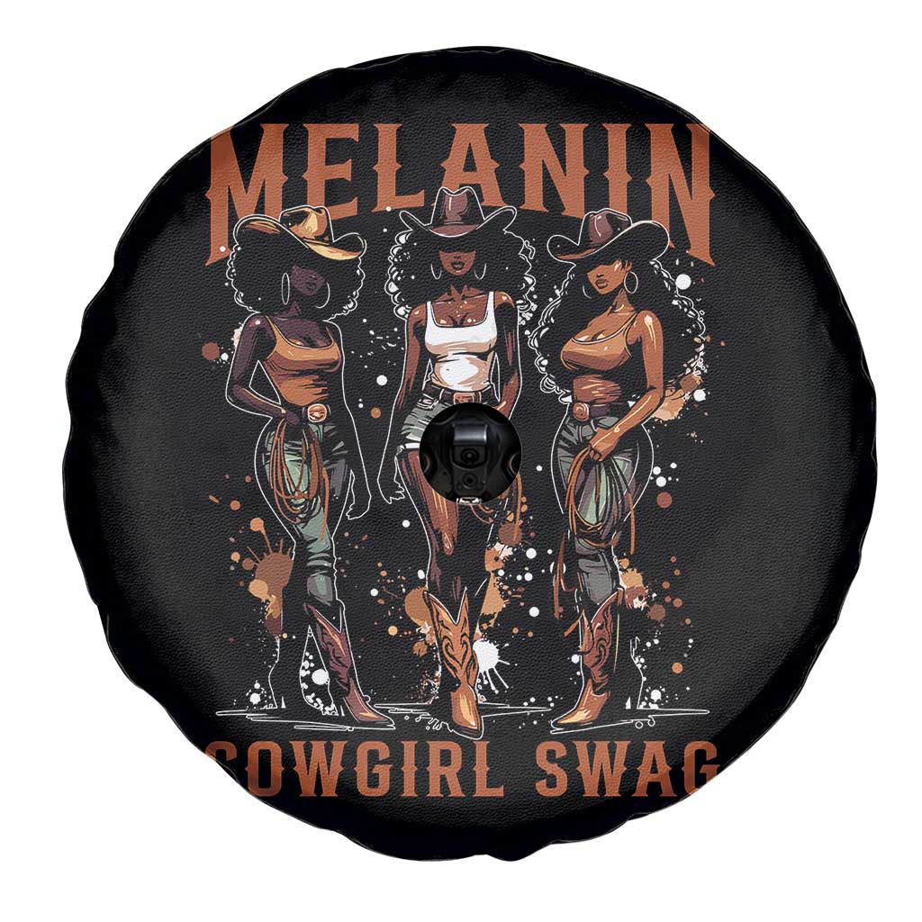 Melanin Cowgirl Swag Spare Tire Cover Black Women Western Pride