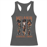 Melanin Cowgirl Swag Racerback Tank Top Black Women Western Pride