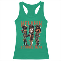 Melanin Cowgirl Swag Racerback Tank Top Black Women Western Pride