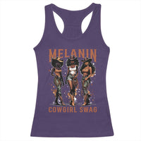 Melanin Cowgirl Swag Racerback Tank Top Black Women Western Pride