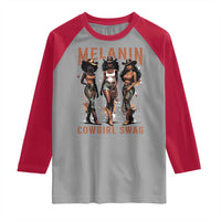 Melanin Cowgirl Swag Raglan Shirt Black Women Western Pride