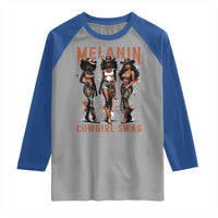 Melanin Cowgirl Swag Raglan Shirt Black Women Western Pride