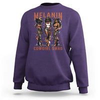 Melanin Cowgirl Swag Sweatshirt Black Women Western Pride