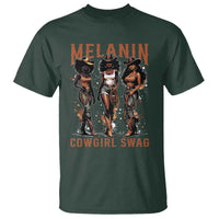 Melanin Cowgirl Swag T Shirt Black Women Western Pride