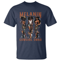 Melanin Cowgirl Swag T Shirt Black Women Western Pride