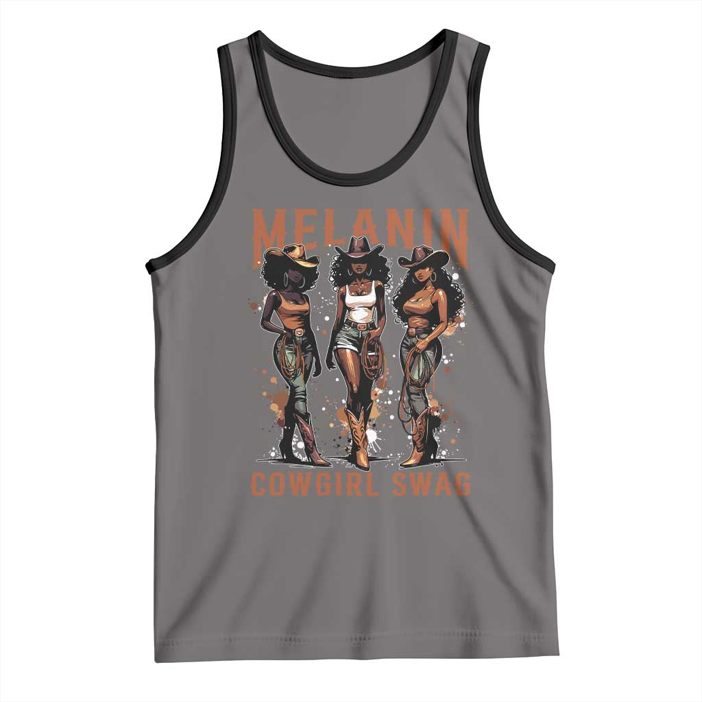 Melanin Cowgirl Swag Tank Top Black Women Western Pride