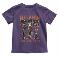 Melanin Cowgirl Swag Toddler T Shirt Black Women Western Pride