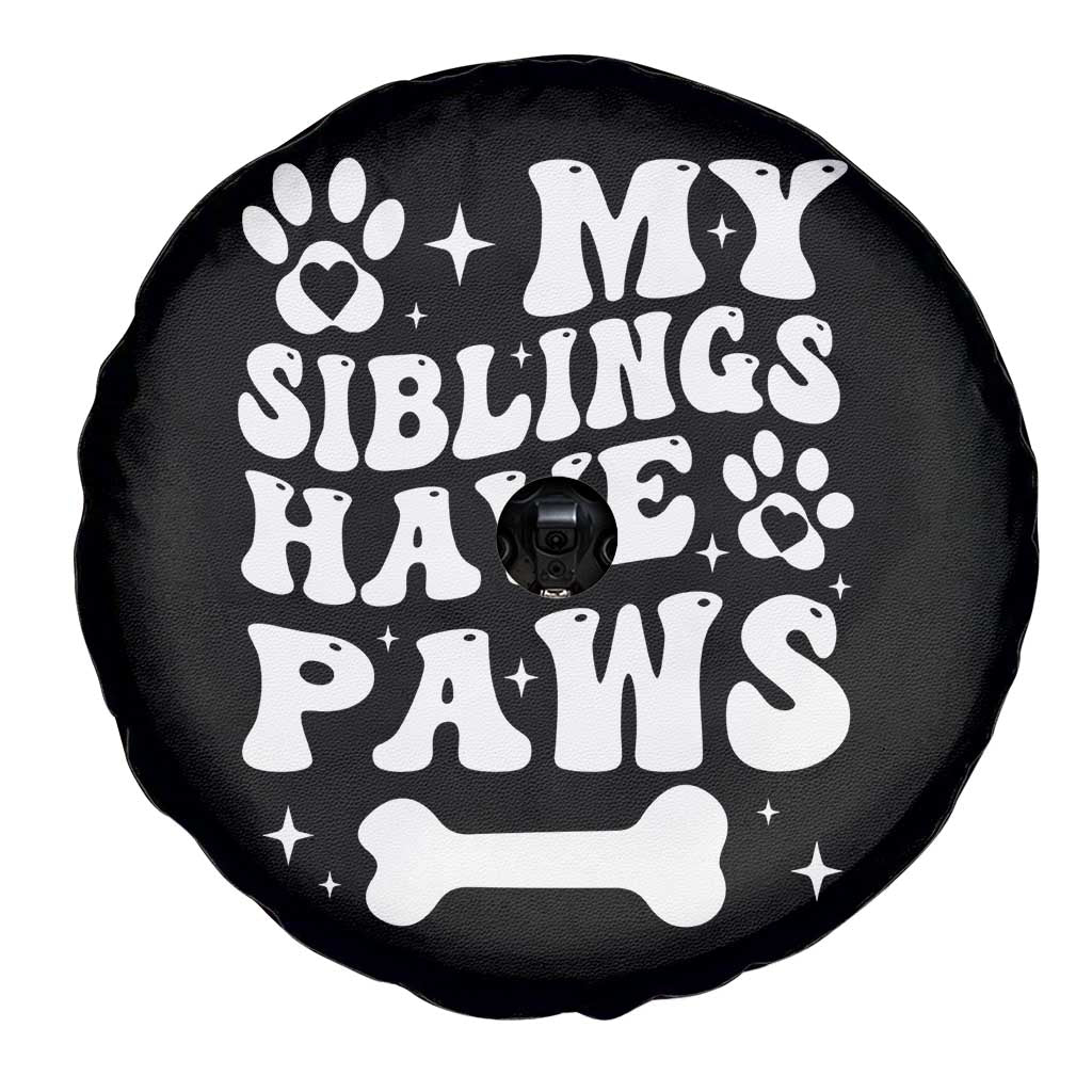 Protected By Dog Spare Tire Cover My Siblings Have Paws Funny Baby Shower Gift