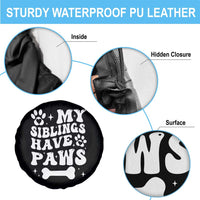 Protected By Dog Spare Tire Cover My Siblings Have Paws Funny Baby Shower Gift