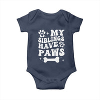 Protected By Dog Baby Onesie My Siblings Have Paws Baby Shower Gift