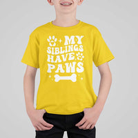 Protected By Dog T Shirt For Kid My Siblings Have Paws Baby Shower Gift