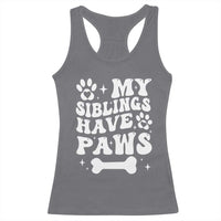Protected By Dog Racerback Tank Top My Siblings Have Paws Baby Shower Gift