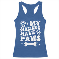 Protected By Dog Racerback Tank Top My Siblings Have Paws Baby Shower Gift