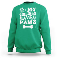 Protected By Dog Sweatshirt My Siblings Have Paws Baby Shower Gift