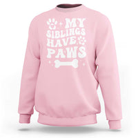 Protected By Dog Sweatshirt My Siblings Have Paws Baby Shower Gift