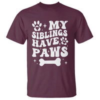 Protected By Dog T Shirt My Siblings Have Paws Baby Shower Gift