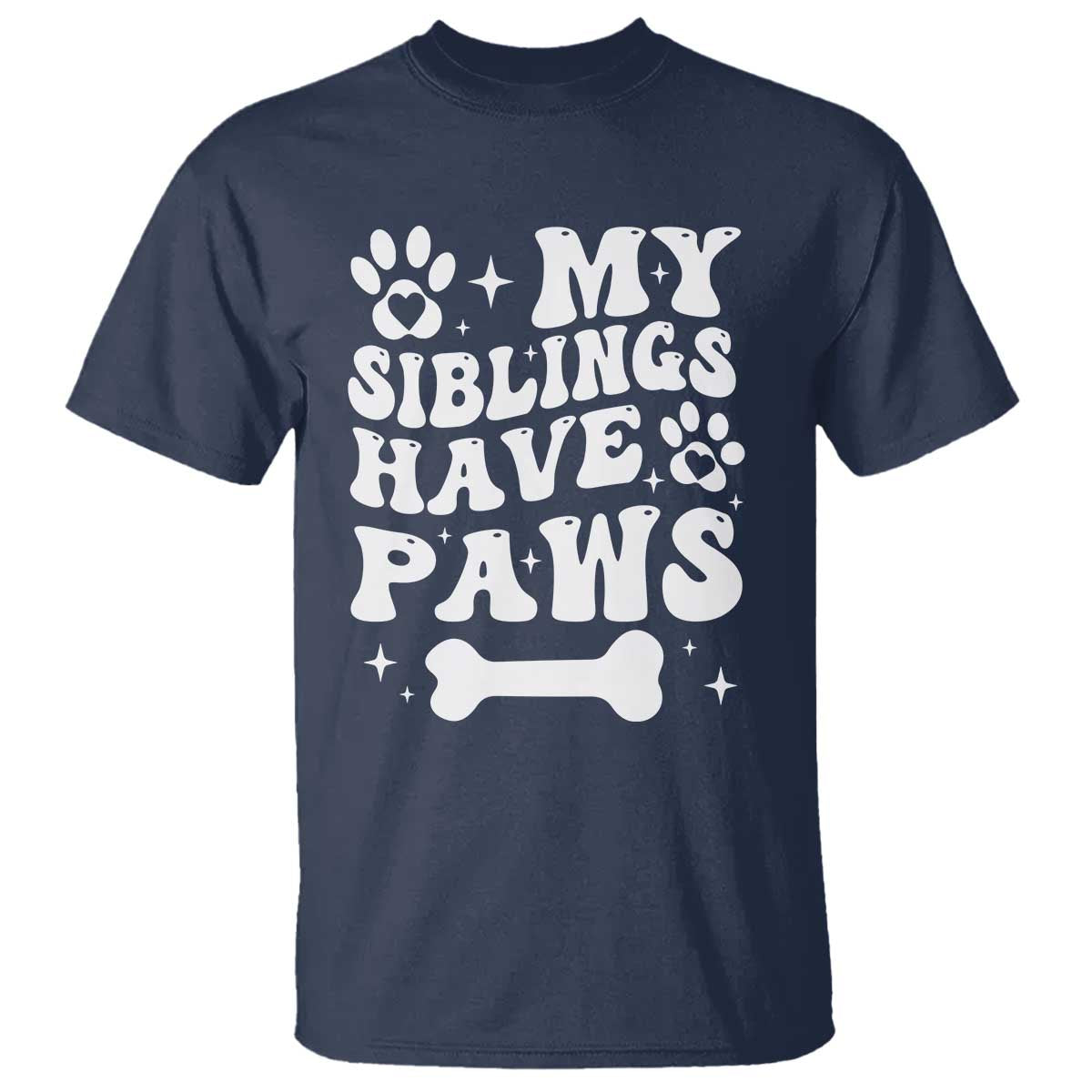 Protected By Dog T Shirt My Siblings Have Paws Baby Shower Gift