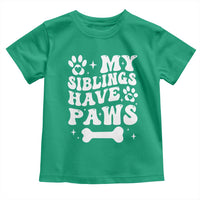 Protected By Dog Toddler T Shirt My Siblings Have Paws Baby Shower Gift