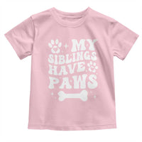 Protected By Dog Toddler T Shirt My Siblings Have Paws Baby Shower Gift