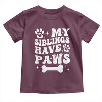 Protected By Dog Toddler T Shirt My Siblings Have Paws Baby Shower Gift