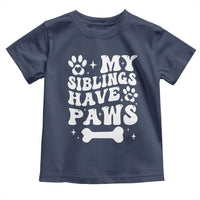 Protected By Dog Toddler T Shirt My Siblings Have Paws Baby Shower Gift