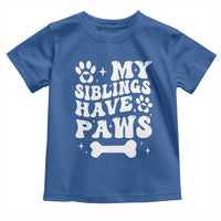 Protected By Dog Toddler T Shirt My Siblings Have Paws Baby Shower Gift