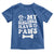 Protected By Dog Toddler T Shirt My Siblings Have Paws Baby Shower Gift
