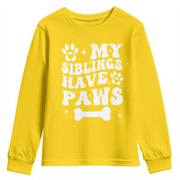 Protected By Dog Youth Sweatshirt My Siblings Have Paws Baby Shower Gift