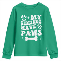 Protected By Dog Youth Sweatshirt My Siblings Have Paws Baby Shower Gift
