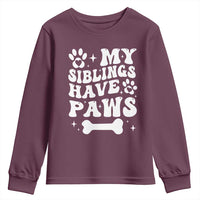 Protected By Dog Youth Sweatshirt My Siblings Have Paws Baby Shower Gift